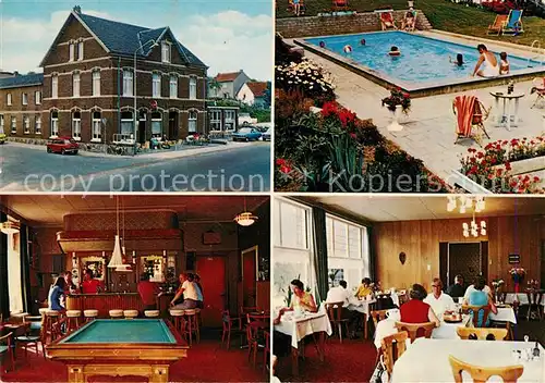 AK / Ansichtskarte Schin Geul Hotel Cafe Restaurant Janssen Huydts Billard Swimming Pool Kat. Limburg Valkenburg
