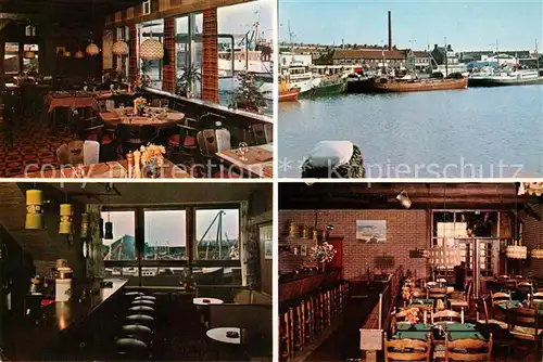 AK / Ansichtskarte Scheveningen Visrestaurant ducdalf mosselbar Binnenhaven Kat. Scheveningen