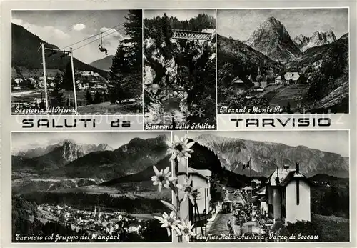 AK / Ansichtskarte Tarvisio Seggovia dal Priesnig Burrone dello Schlitza Plezzut e Monte Re Gruppo del Mangart Varco di Coccau