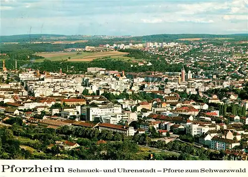 AK / Ansichtskarte Pforzheim Blick vom Wallberg auf die Innenstadt Kat. Pforzheim