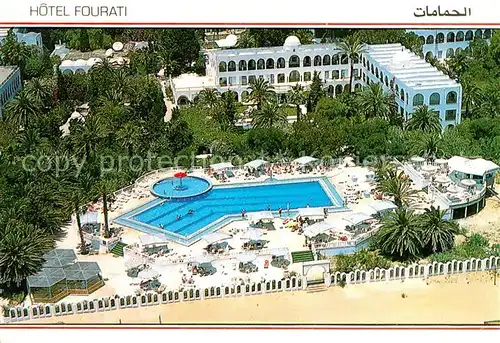 Hammamet Hotel Fourati Swimming Pool Fliegeraufnahme Kat. Tunesien