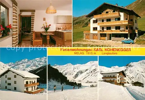 Langtaufers Ferienwohnungen Hohenegger Wintersportplatz Alpen