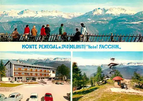 Monte Penegal Berghotel Hotel Facchin Aussichtspanorama Fernsicht Alpenpanorama Kat. Italien
