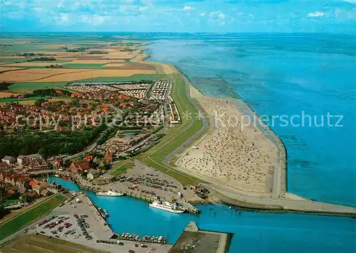 Neuharlingersiel Nordseebad Kurbad Fliegeraufnahme Kat. Neuharlingersiel