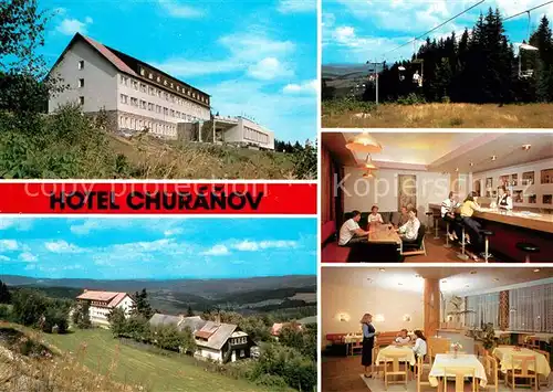 Stachy Susice Okres Pachatice Hotel Churanov Restaurant Landschaftspanorama Sessellift Kat. Stachau