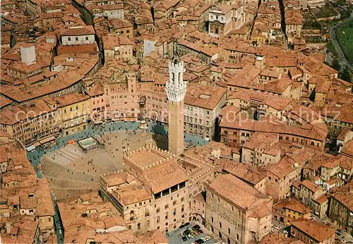 Siena Piazza del Campo veduta aerea Kat. Siena