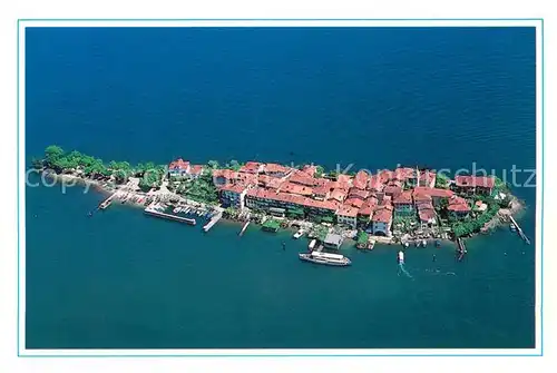 Stresa Lago Maggiore Isola Pescatori veduta aerea