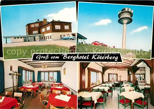 Luegde Berghotel Koeterberg Restaurant Fernmeldeturm Kat. Luegde