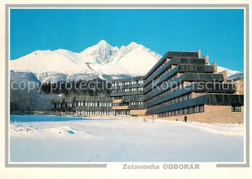 Tatranska Lomnica Zotavovna Odborar Vysoke Tatry Hotel Hohe Tatras Winterlandschaft Kat. Tschechische Republik