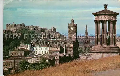 Edinburgh Castle from Nelson Monument Calton Hill Kat. Edinburgh