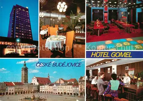 Ceske Budejovice Hotel Gomel Restaurace Druzba Vilarna Zizkovo namesti Aperitiv bar Kat. Budweis Ceske Budejovice