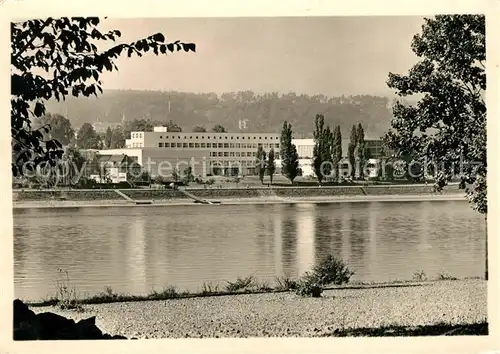 Bonn Rhein Bundeshaus Rheinansicht Kat. Bonn