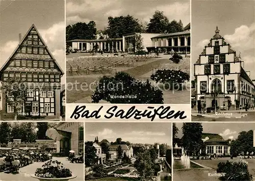 Bad Salzuflen Haus Back Rathaus Konzert Kurhaus Badehaeuser Wandelhalle Kat. Bad Salzuflen