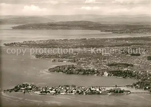 Lindau Bodensee Blick vom Pfaender Kat. Lindau (Bodensee)