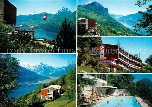 AK / Ansichtskarte Amden SG Hotel Kurhaus Bellevue Amden Pool Kat. Amden