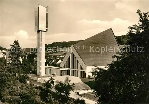 AK / Ansichtskarte Kuenzelsau St Pauluskirche Architekt BDA Hanns Schlichte erbaut 1963 65 Kat. Kuenzelsau