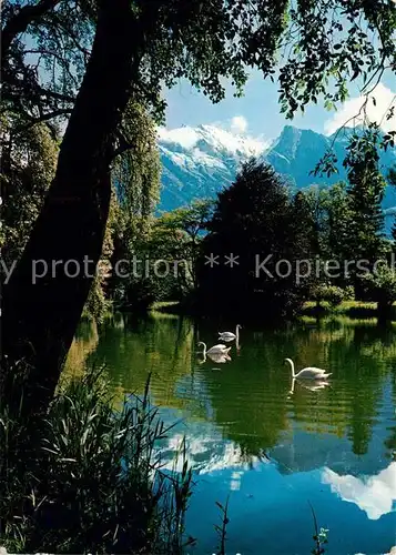 AK / Ansichtskarte Bad Ragaz Giessensee mit Falknis Kat. Bad Ragaz