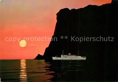 AK / Ansichtskarte Nordkap Norge The midnight sun at North Cape Kat. Norwegen