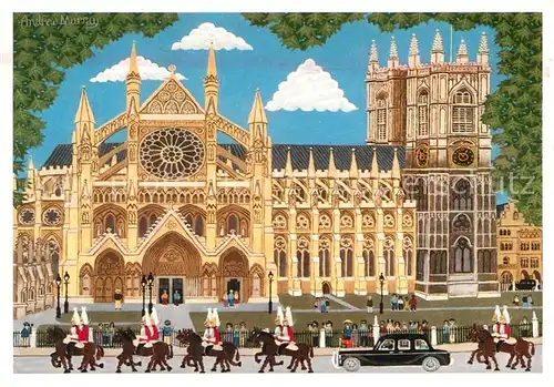 AK / Ansichtskarte Westminster London Westminster Abbey Illustration