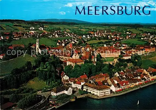 AK / Ansichtskarte Meersburg Bodensee Fliegeraufnahme Kat. Meersburg