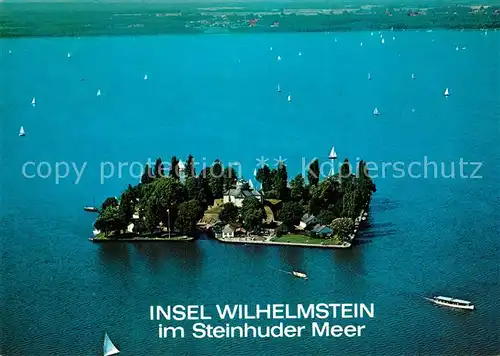 AK / Ansichtskarte Steinhuder Meer Insel Wilhelmstein Fliegeraufnahme Kat. Wunstorf