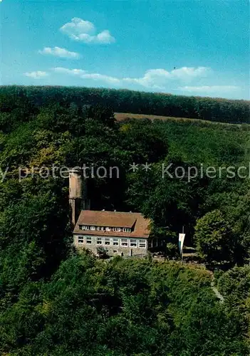 AK / Ansichtskarte Bad Driburg Iburgplateau mit Sachsenklause Fliegeraufnahme Kat. Bad Driburg