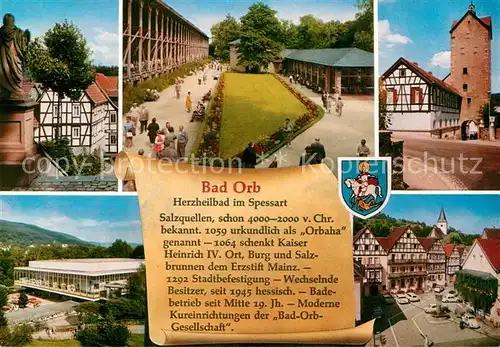 AK / Ansichtskarte Bad Orb Kurhaus Gradierwerk Turm Marktplatz Kat. Bad Orb