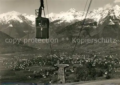 AK / Ansichtskarte Merano Suedtirol Seilbahn Hafling Panorama Kat. Merano