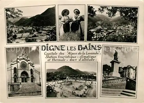 AK / Ansichtskarte Digne les Bains Schwimmbad Kirche Denkmal Kat. Digne les Bains