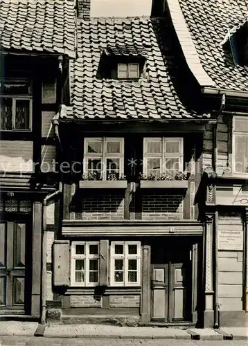 AK / Ansichtskarte Wernigerode Harz Das kleinste Haus der Stadt Kat. Wernigerode