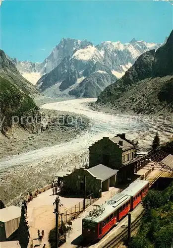 AK / Ansichtskarte Chamonix Train du Montenvers Mer de Glace Kat. Chamonix Mont Blanc