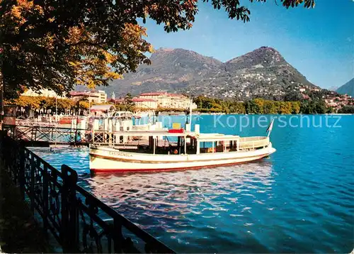 AK / Ansichtskarte Lugano Lago di Lugano Monte Bre