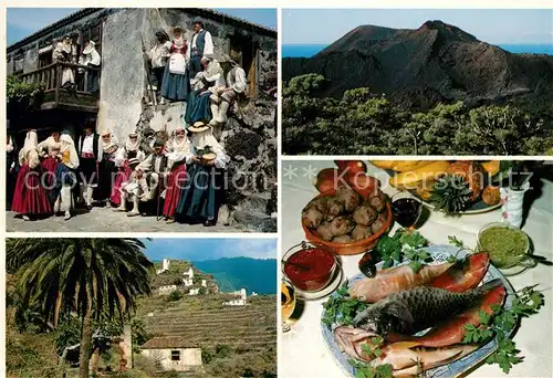 AK / Ansichtskarte Isla de la Palma Volkstanz Panoramen Leckere Koestlichkeiten 