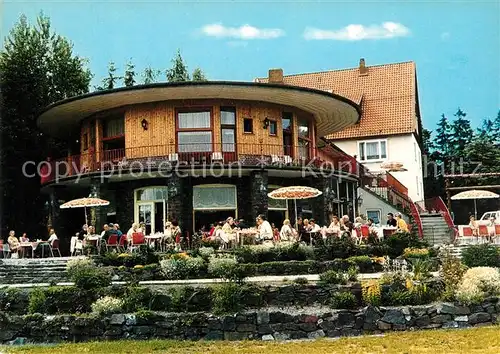 AK / Ansichtskarte Hahnenklee Auerhahn Restaurant Bastei Terrasse