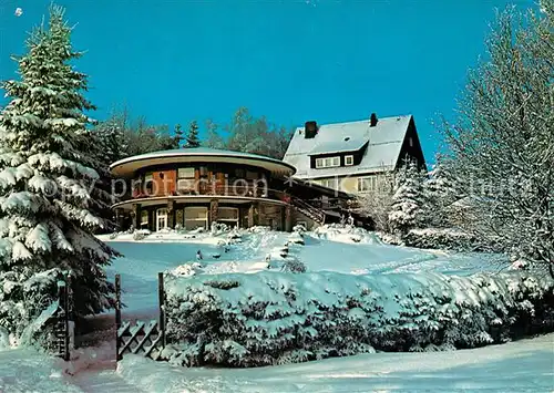 AK / Ansichtskarte Hahnenklee Bockswiese Harz Restaurant Bastei Winterpanorama Kat. Goslar