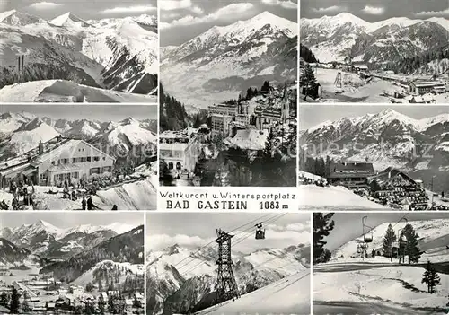 AK / Ansichtskarte Badgastein Seilbahn Sesselbahn Hotel  Kat. Bad Gastein
