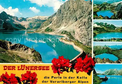 AK / Ansichtskarte Brandnertal Vorarlberg Luenersee Kat. Oesterreich