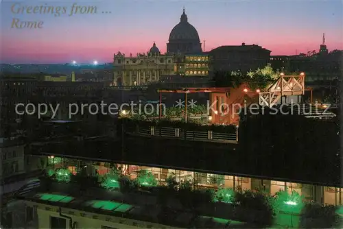 AK / Ansichtskarte Roma Rom Hotel Atlante Star Dom Nachtaufnahme Kat. 