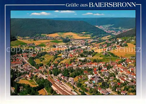AK / Ansichtskarte Baiersbronn Schwarzwald Fliegeraufnahme Kat. Baiersbronn