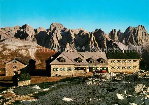 AK / Ansichtskarte Schlernhaus mit Rosengarten Dolomiten Kat. Voels am Schlern Dolomiten