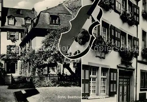 AK / Ansichtskarte Beethoven Bonn Geburtshaus  Kat. Persoenlichkeiten