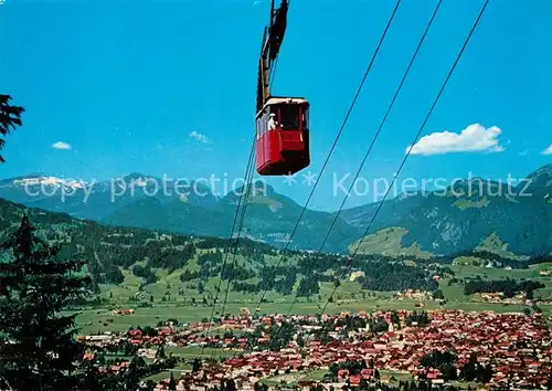 AK / Ansichtskarte Seilbahn Nebelhorn Oberstdorf Hoch Ifen  Kat. Bahnen