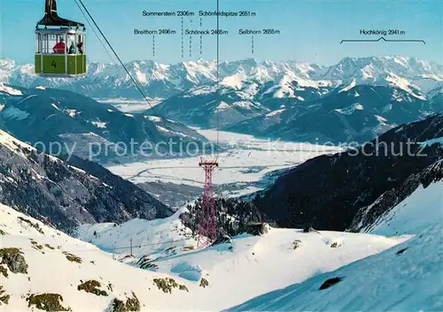 AK / Ansichtskarte Seilbahn Gletscherbahn Zellerbecken Krefelderhuette Kaprun Kat. Bahnen