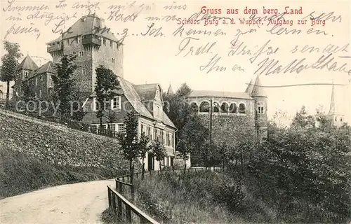 AK / Ansichtskarte Schloss Burg Wupper  Kat. Solingen