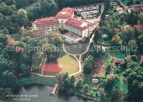 AK / Ansichtskarte Neu Fahrland Fliegeraufnahme Heinrich Heine Klinik Kat. Potsdam