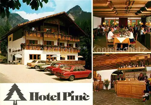 AK / Ansichtskarte Tiers Dolomiten Hotel Pine Speisesaal Kat. Italien