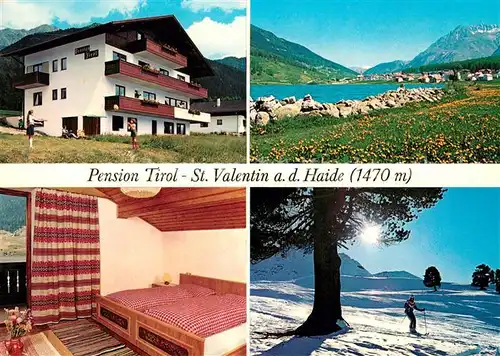 AK / Ansichtskarte Valentin Haide Vinschgau St Pension Tirol Staussee Winterpanorama Kat. San Valentino alla Muta Vinschgau
