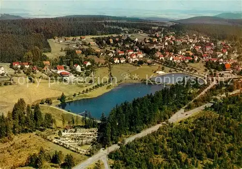 AK / Ansichtskarte Hahnenklee Bockswiese Harz Fliegeraufnahme See Kat. Goslar