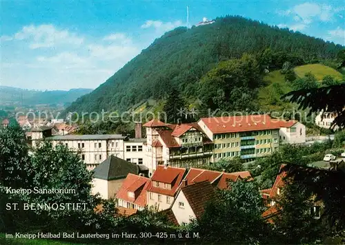 AK / Ansichtskarte Bad Lauterberg Sanatorium Sankt Bennostift Kat. Bad Lauterberg im Harz