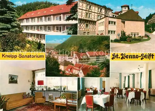 AK / Ansichtskarte Bad Lauterberg Kneipp Sanatorium Sankt Benno Stift Kat. Bad Lauterberg im Harz